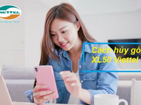 Hướng dẫn cách hủy gói cước XL50